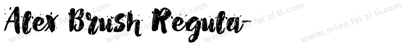 Alex Brush Regula字体转换